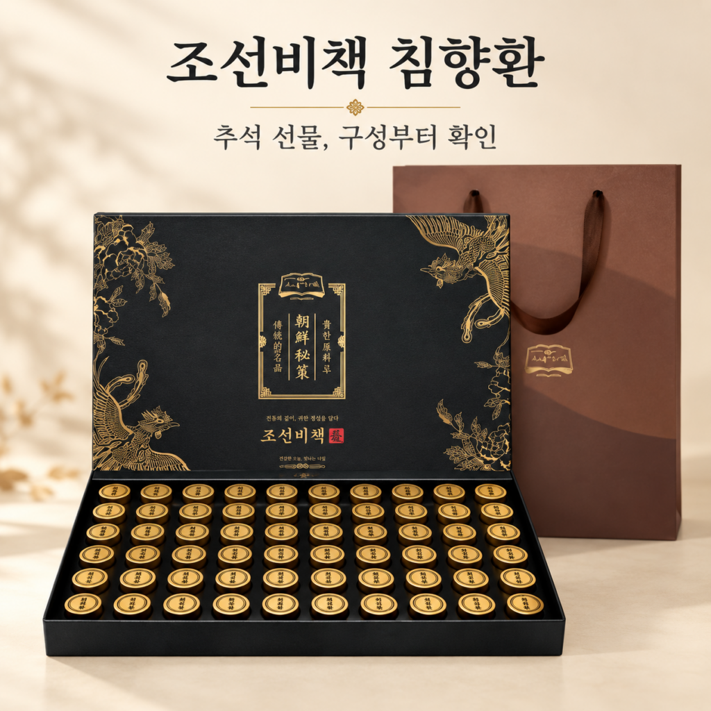조선비책 추석선물1위, 침향환효능이 궁금하다면? 원료·구성 확인 제품 이미지