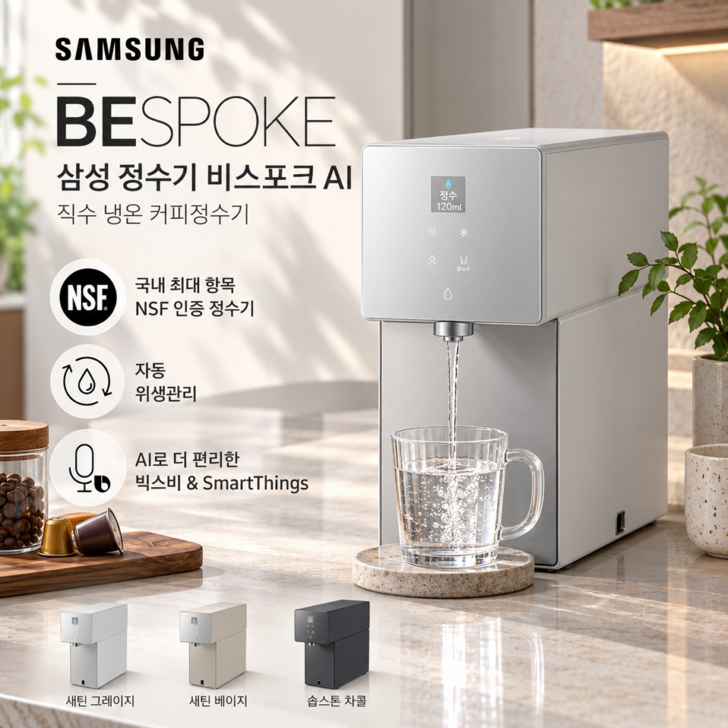삼성 비스포크 냉온정수기 가격RWP70F15ANW, 직수 정수기 추천 제품 이미지