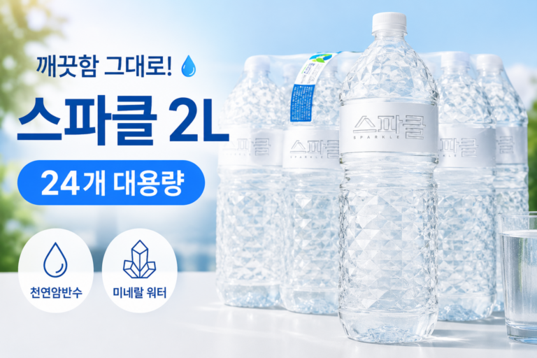 스파클 2L 24개 어떤 생수? 천연암반수부터 무라벨까지 확인