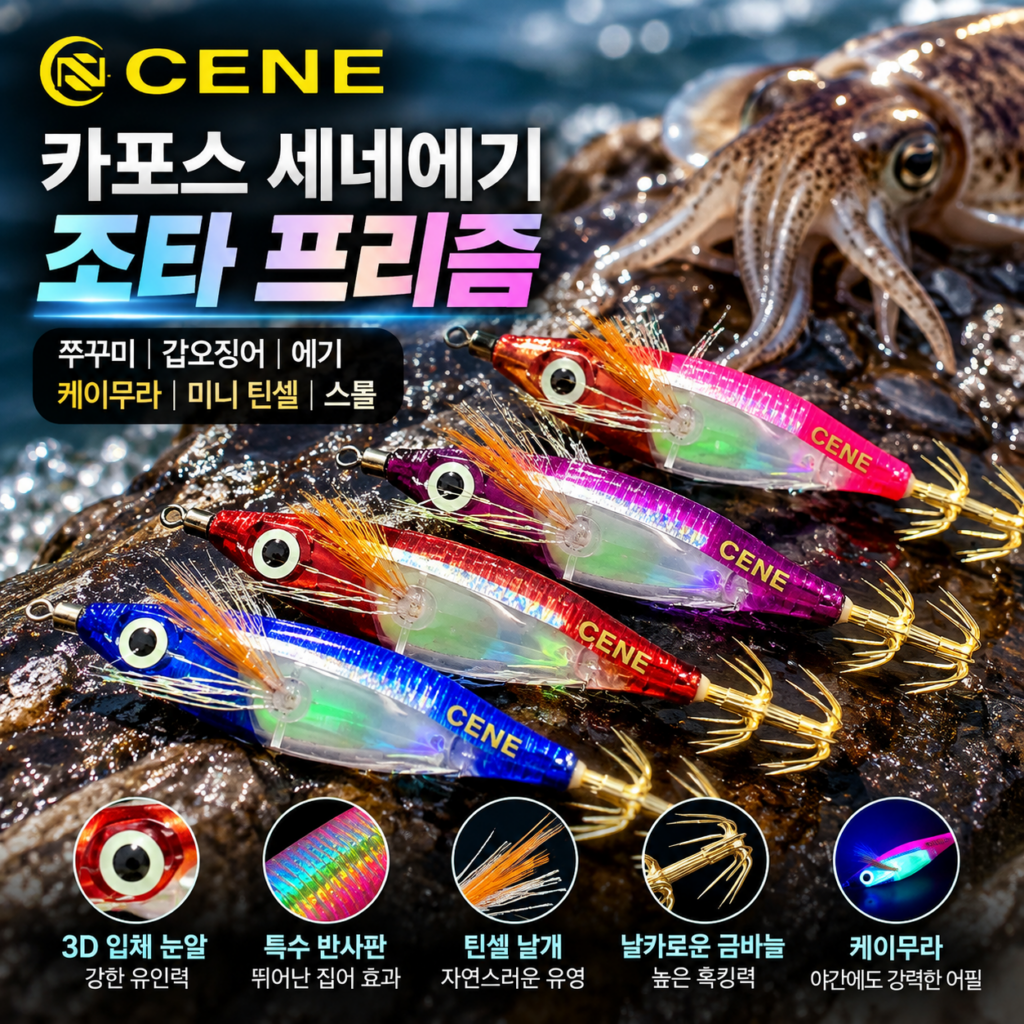 카포스 세네에기 조타 프리즘 주꾸미 갑오징어 케이무라 에기 추천 제품 이미지