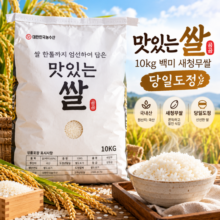 쌀10kg, 백미 새청무쌀 당일도정 맛있는 쌀