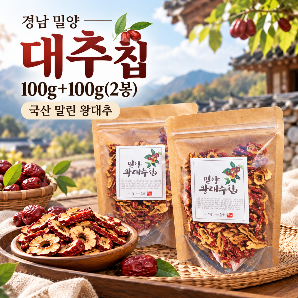 경남밀양 대추 칩 슬라이스 200g, 국산 말린 건대추 가격 제품 이미지