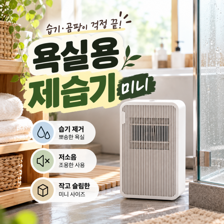 화장실 습기 제거제 대신? 보아르 파인 F2000 욕실용 미니 제습기