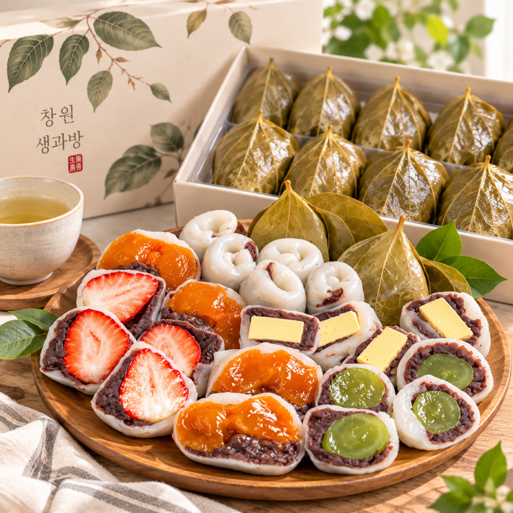 창원생과방 떡 선물세트, 과일 딸기 찹쌀떡 상견례 답례품 추천 제품 이미지